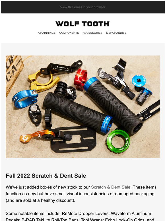 New Scratch & Dent Products In Stock!