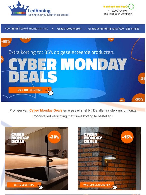 Alleen vandaag: Cyber Monday Sale!
