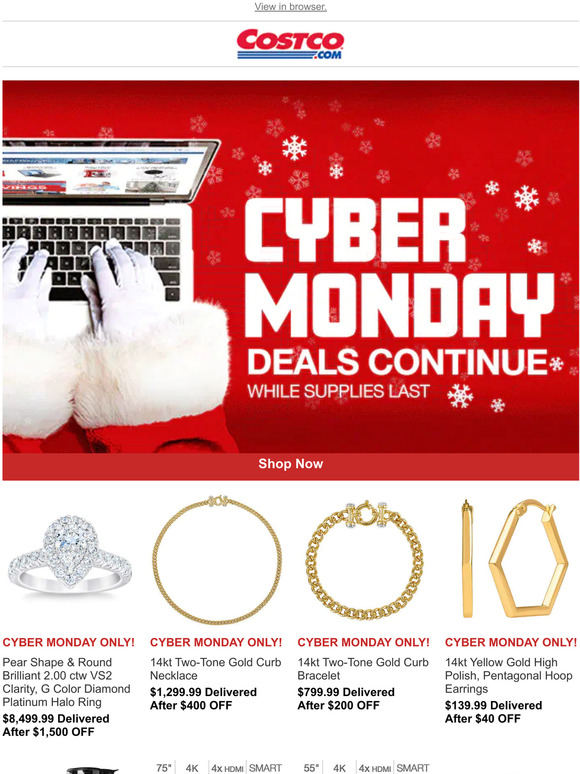 Costco CYBER MONDAY ONLY DEALS END TONIGHT! While Supplies Last! Milled