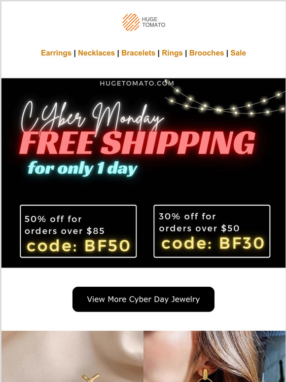 Cyber Monday Sale - Free Shipping for Only One Day🔥