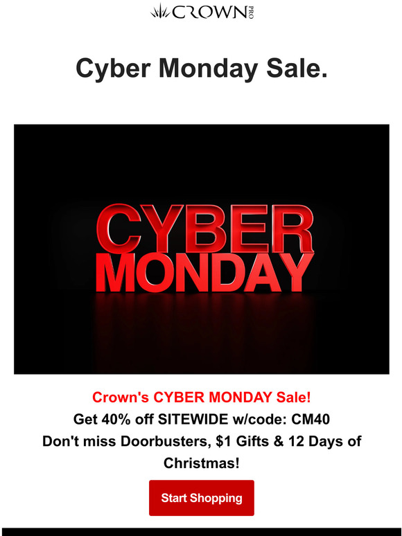 LAST Chance for CYBER MONDAY!