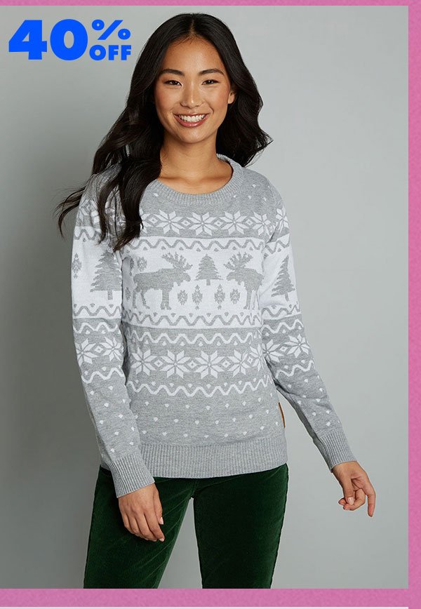 Merry-Making Moose Sweater