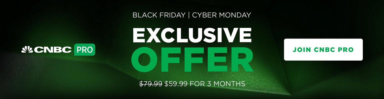Join CNBC Pro for the Cyber Monday Sale