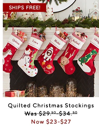 QUILTED CHRISTMAS STOCKINGS
