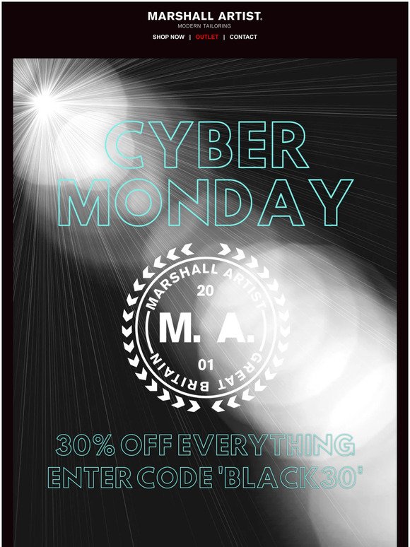 CYBER MONDAY // 30% OFF EVERYTHING