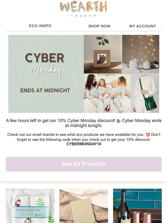 Last Chance to get 10% OFF! 💚
