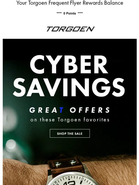 CYBER SAVINGS: Great Offers on Torgoen Favorites