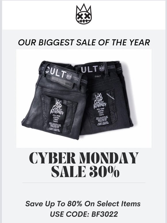 CYBER MONDAY SALE 30% OFF