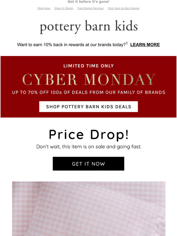 Pottery Barn Kids Remember this? It’s on S A L E (+ Our BIGGEST Sale