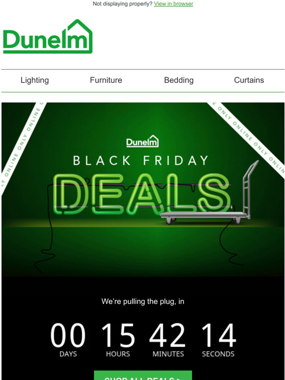 Dunelm These deals disappear at midnight Milled