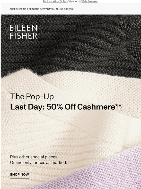 Ends Soon: 50% Off Cashmere