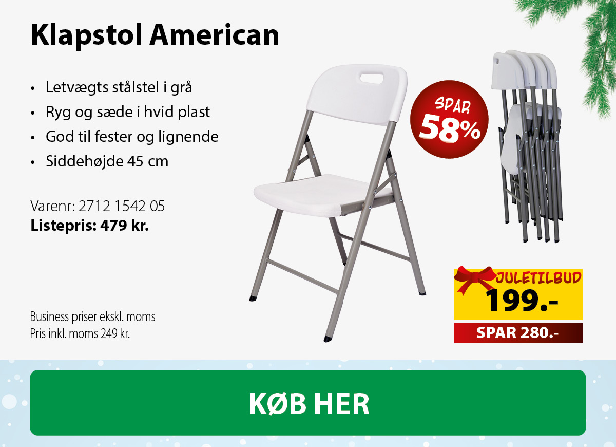 Inventarland: Klapborde Og Klapstole Klar Til årets Julefrokost? Spar ...