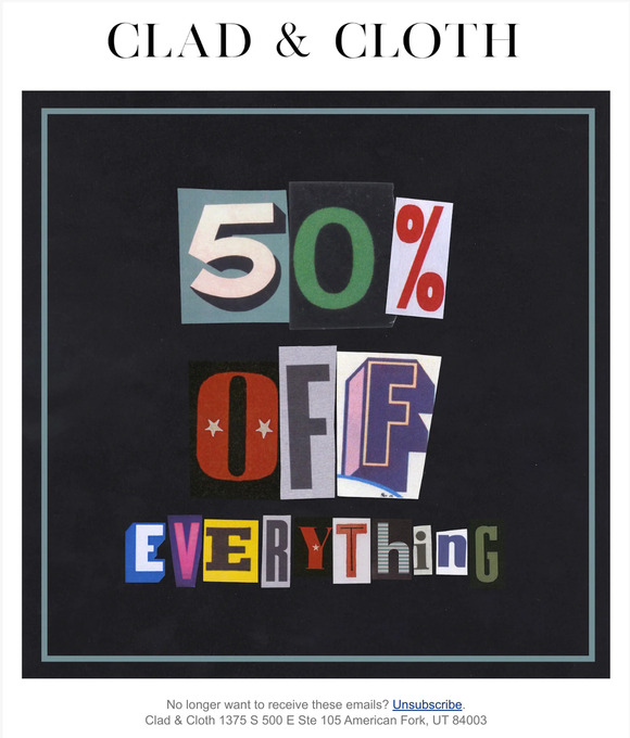 Sale Ends Tonight