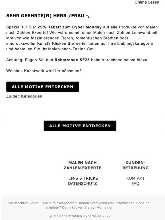 ⏰ Letzte Chance: 25% Cyber Monday Rabatt!