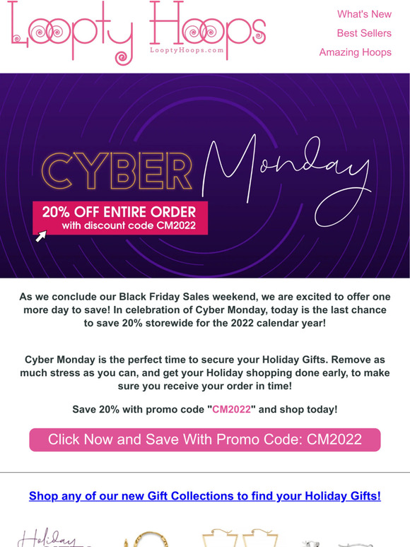 Cyber Monday Storewide Sale!