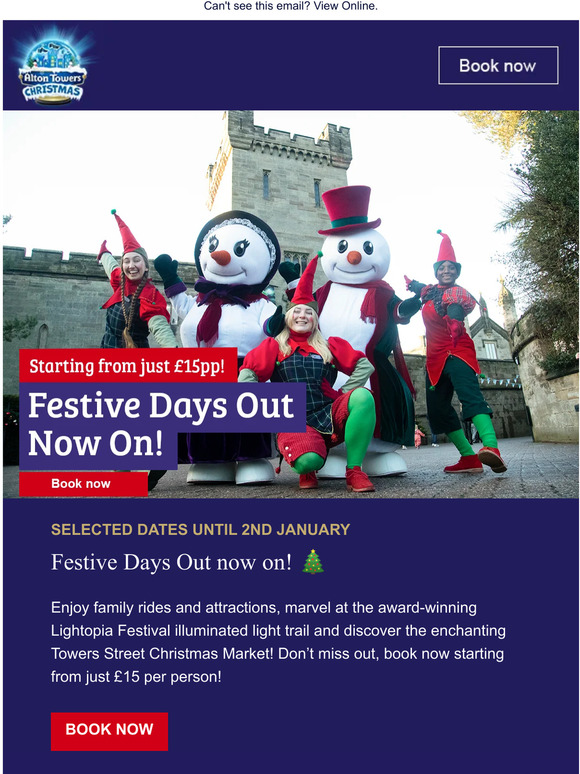 Festive Days Out now on! 🎄