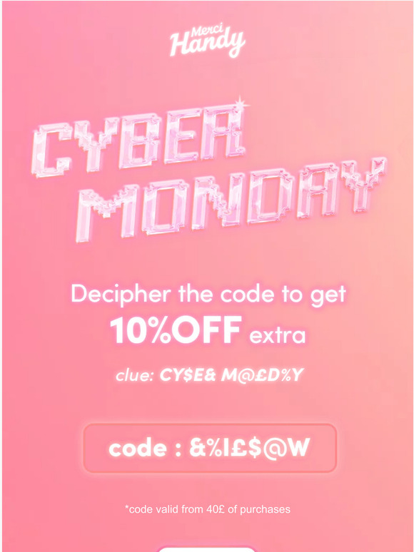 Cyber Monday: Guess & Get Your Extra Code!
