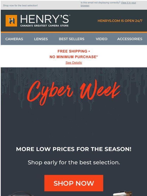 Cyber Week Sale is ON NOW 🚨