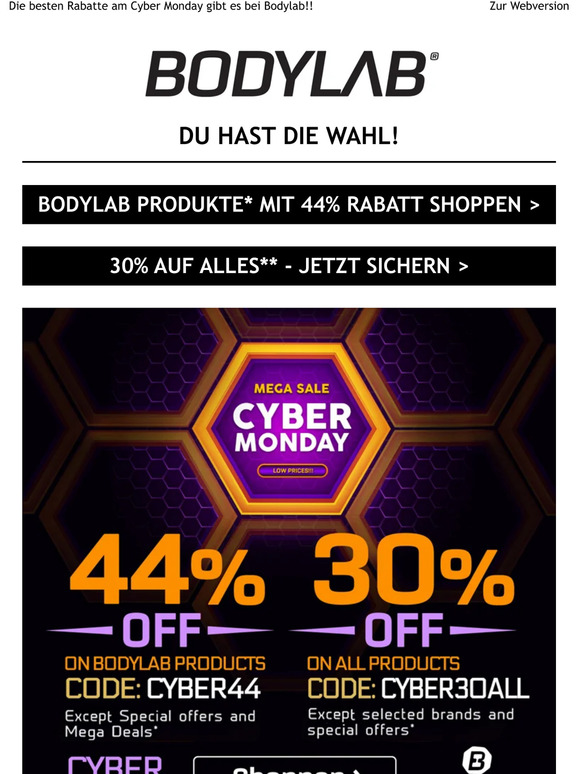 Willkommen zum Cyber Monday Sale!
