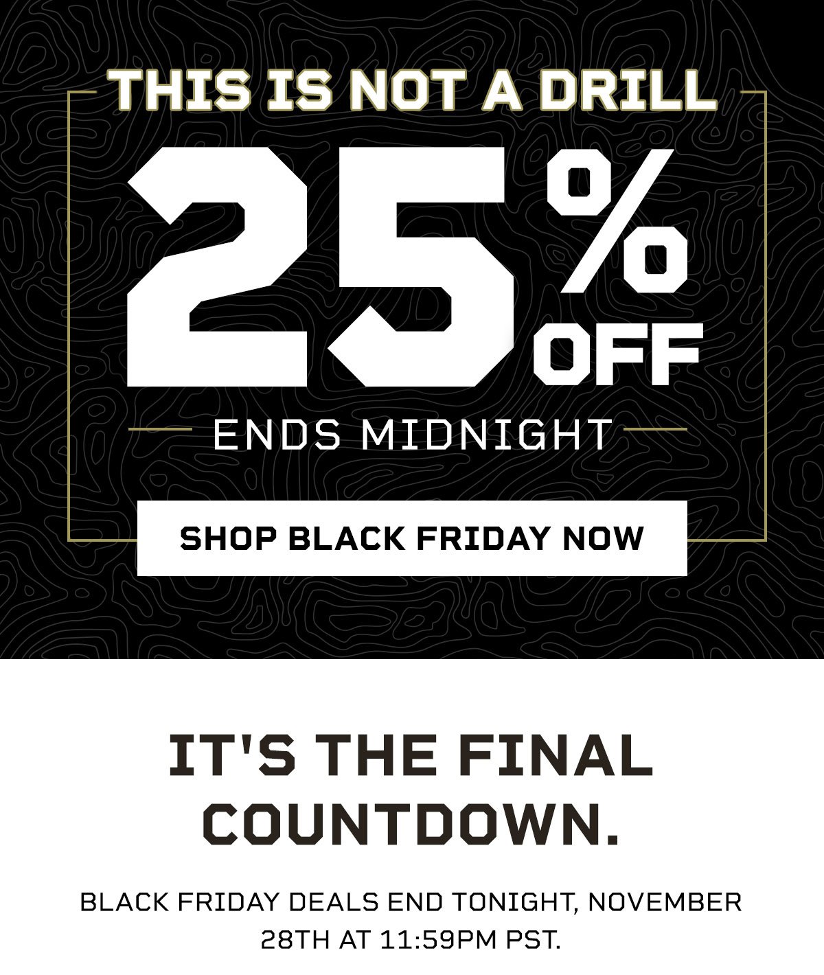 Final Hours - Save 25% Off
