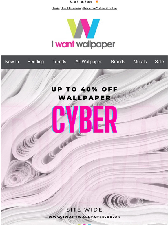 Up To 40% OFF Wallpaper - Cyber Monday 🤖👾
