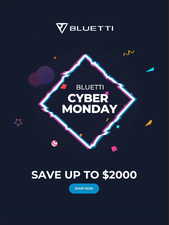 📢BLUETTI Cyber Monday sale is on!