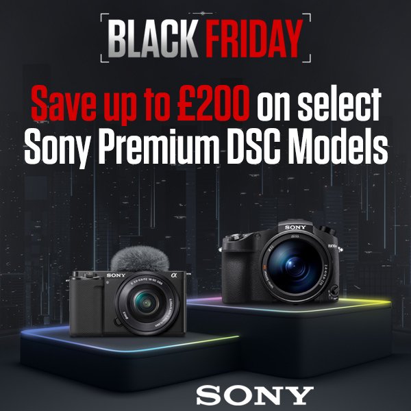 Save up to £200 on select Sony Premium DSC Models