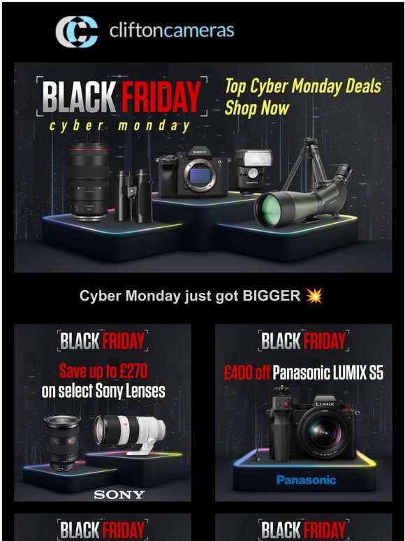 Cyber Monday 🤩 all the BEST Camera Deals