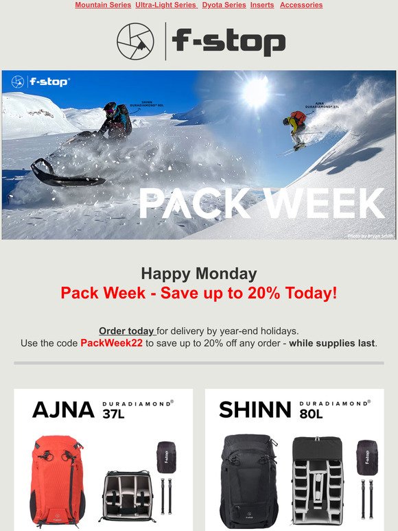 , Pack Week 22 - Continues! Save 20% on ANY Order - details in the email!