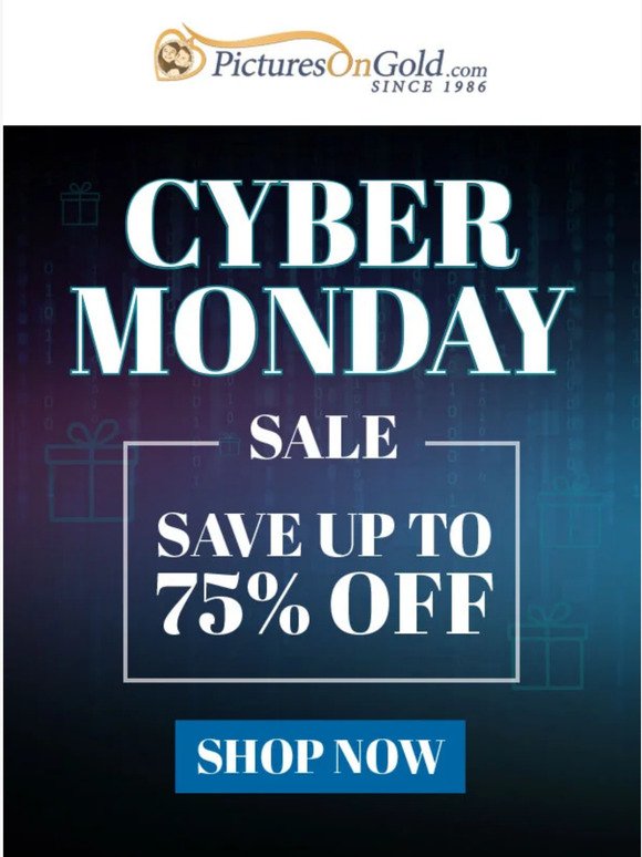🔵 Hey, Cyber Monday Starts Now, Save Up To 75% Off!