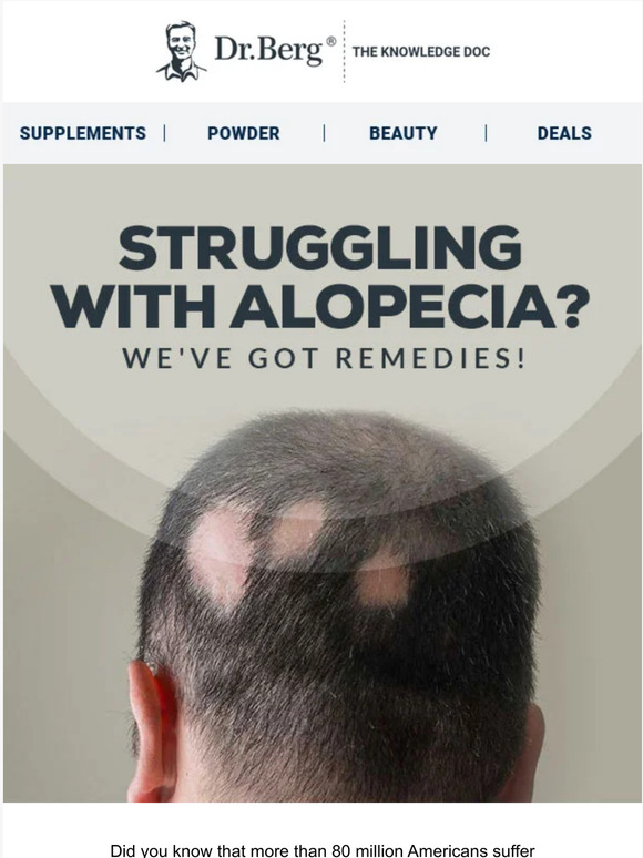 Dr Berg Struggling with Hair Loss? Milled