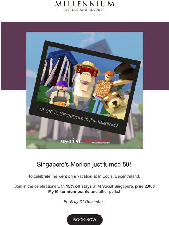Come celebrate the Merlion's 50th Birthday with us 🎉