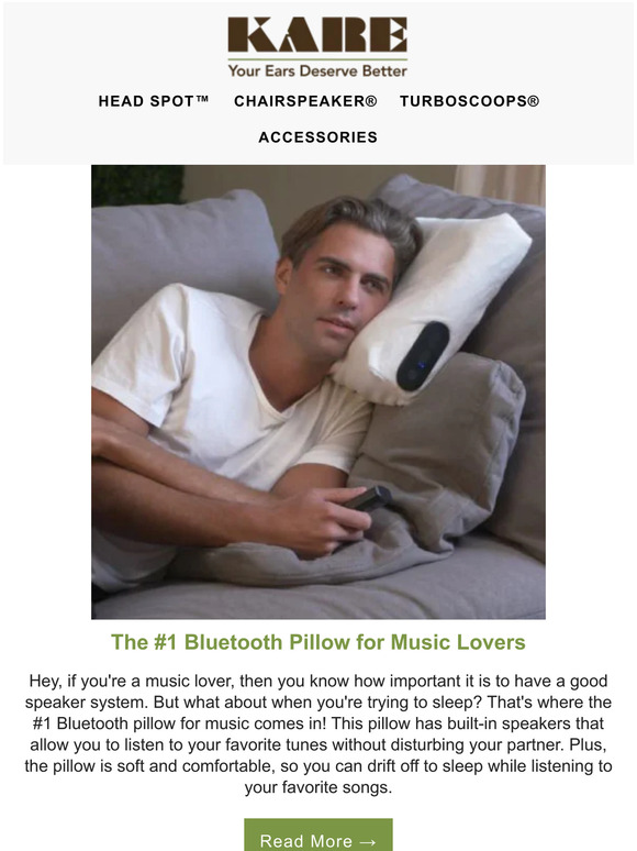Hey, the #1 Bluetooth Pillow for Music Lovers