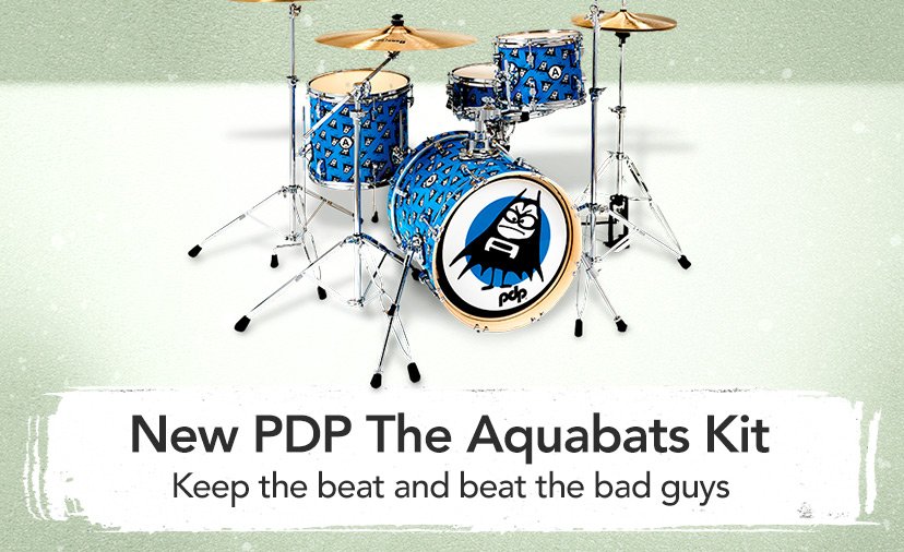 New PDP The Aquabats Action Kit. Keep the beat and beat the bad guys with this exclusive, ultraportable drum set. Shop Now