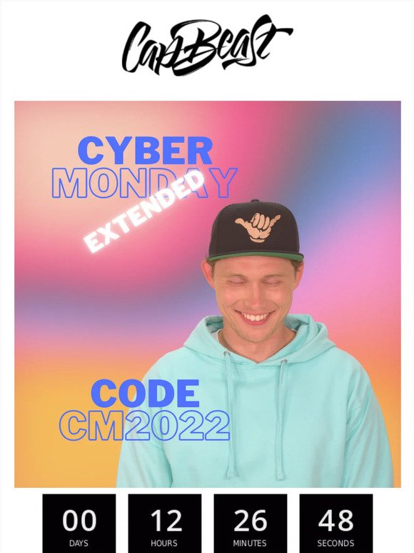 CYBER MONDAY EXTENDED (LAST CHANCE)