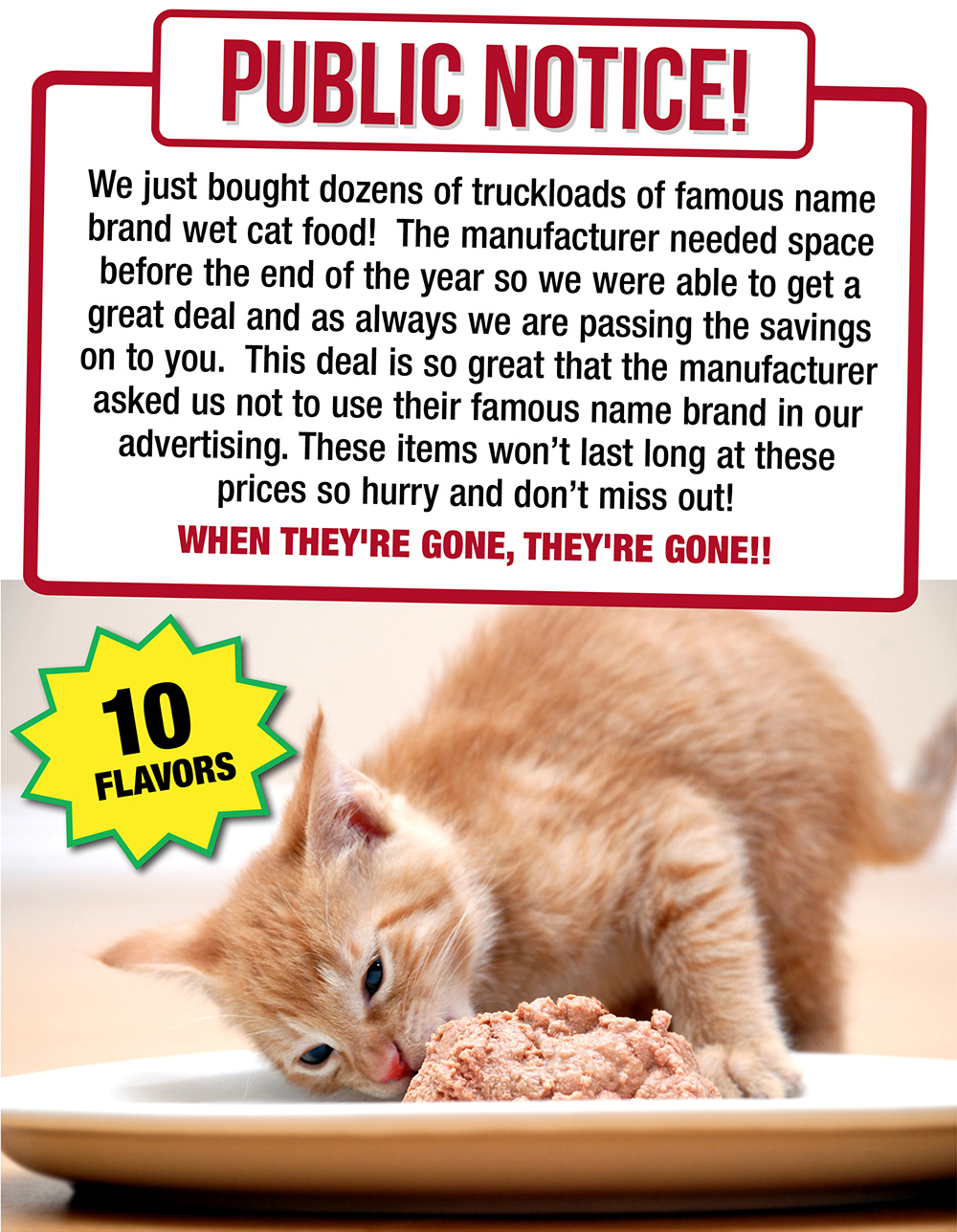 Menards 99¢ Cat Food PLUS new weekly flyer! Milled