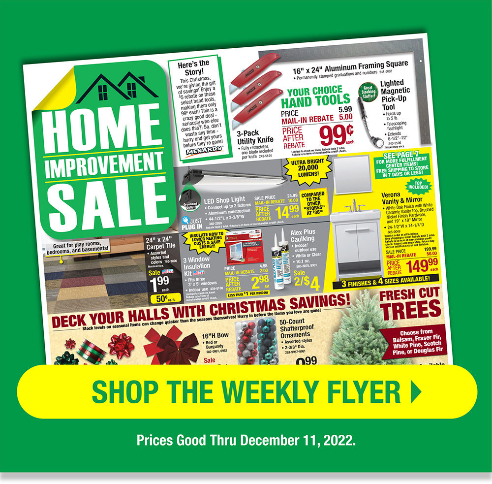 Menards 99¢ Cat Food PLUS new weekly flyer! Milled