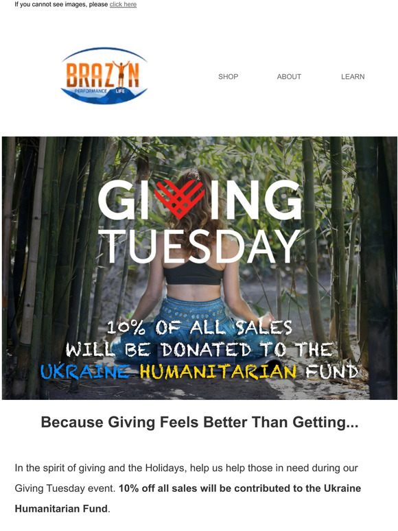 Doing A Little Good For The World  👍 🎁  It's Giving Tuesday