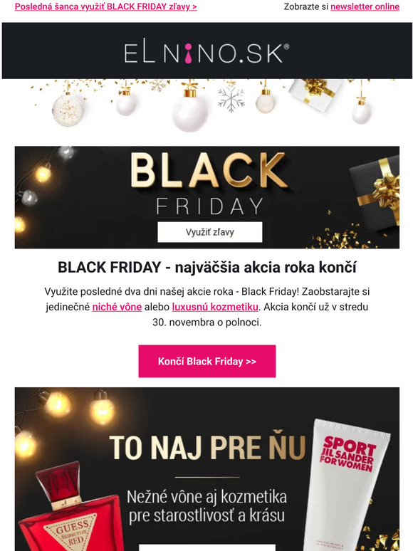 3, 2, 1... KONIEC Black Friday sa blíži ➤