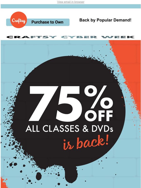 ❯❯ 75% OFF All Classes Extended + FREE Gift!
