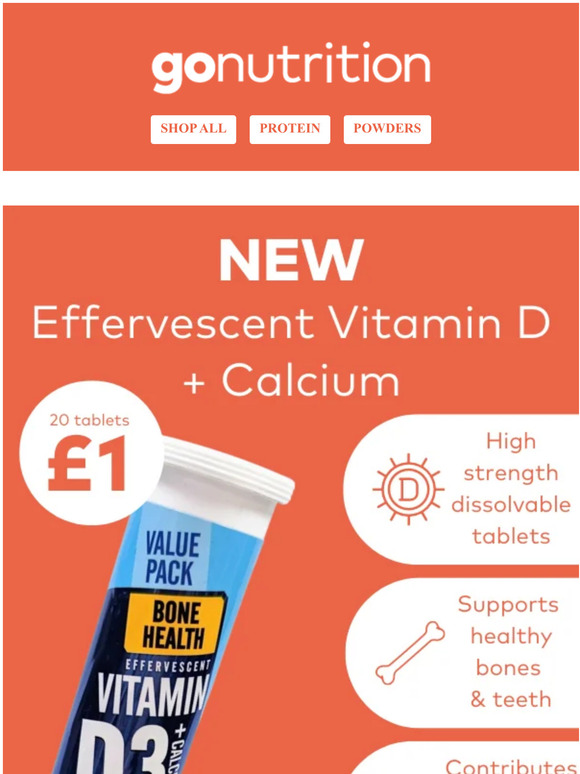 £1 Vitamin D + Calcium 🦴
