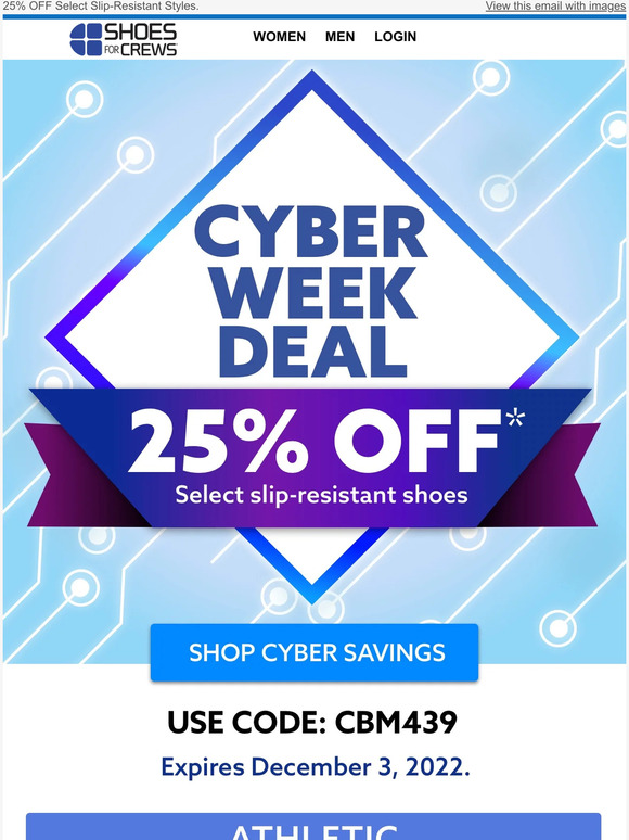 Cyber Week Deal Alert: 25% Off Select Styles
