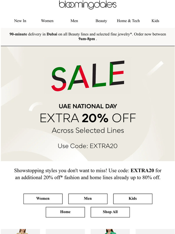 Celebrate National Day With Extra 20% Off Cyber Sale