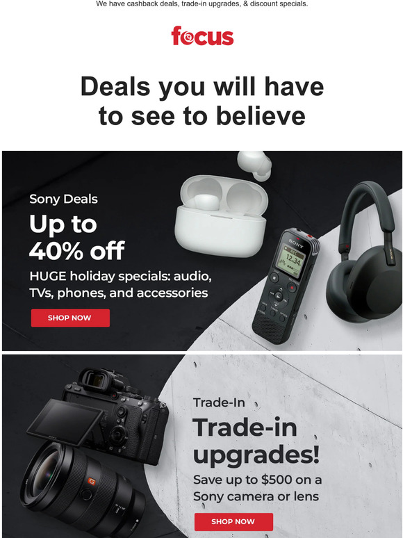 Up To 40% OFF Sony