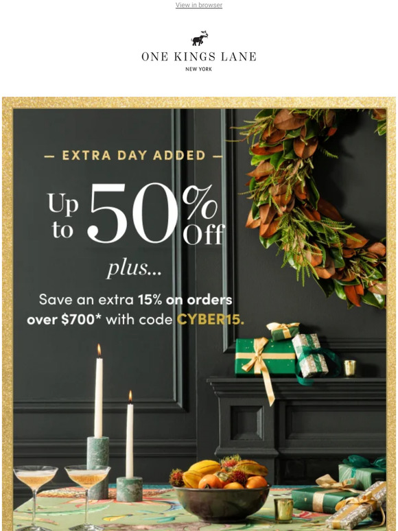 One Kings Lane Final Hours for Up to 50 Off Milled