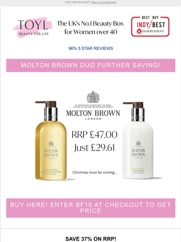 37% off Molton Brown Duo