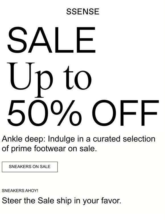 Find Your Feet: Sneakers up to 50% Off