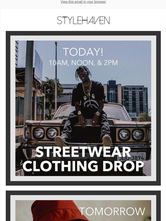 Today is our STREETWEAR CLOTHING DROP!