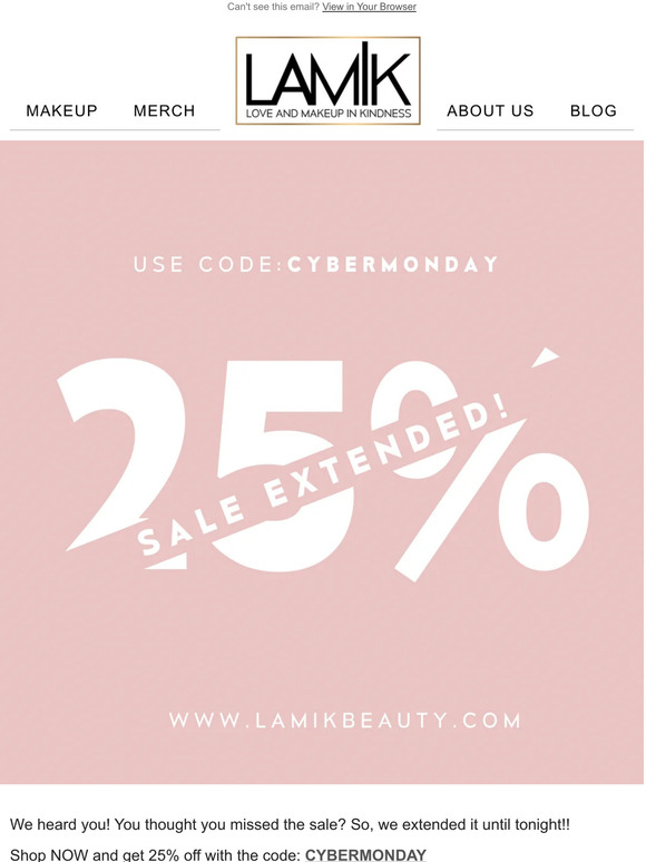 25% off EXTENDED! 🛍️