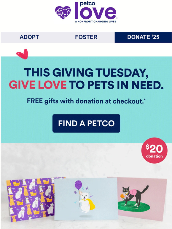 PETCO Give Love to Pets on Giving Tuesday 🐶 🐱 Milled